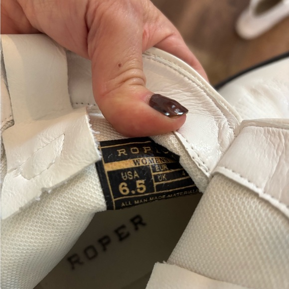 Roper Cowboy Booties Womens 6.5 White Western Cowgirl Short Ankle Boots - Picture 6 of 6